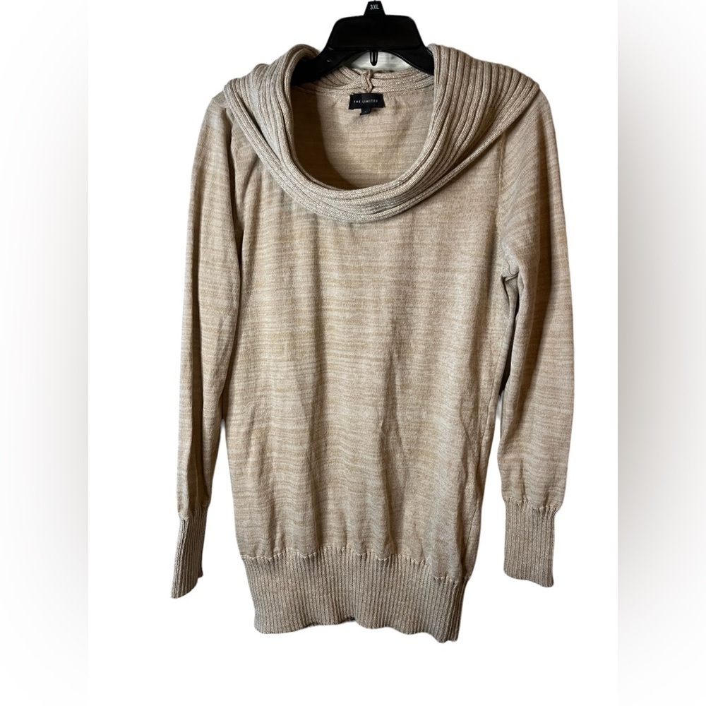 The Limited Women’s Ribbed Cowl Neck Long Sleeve Sweater